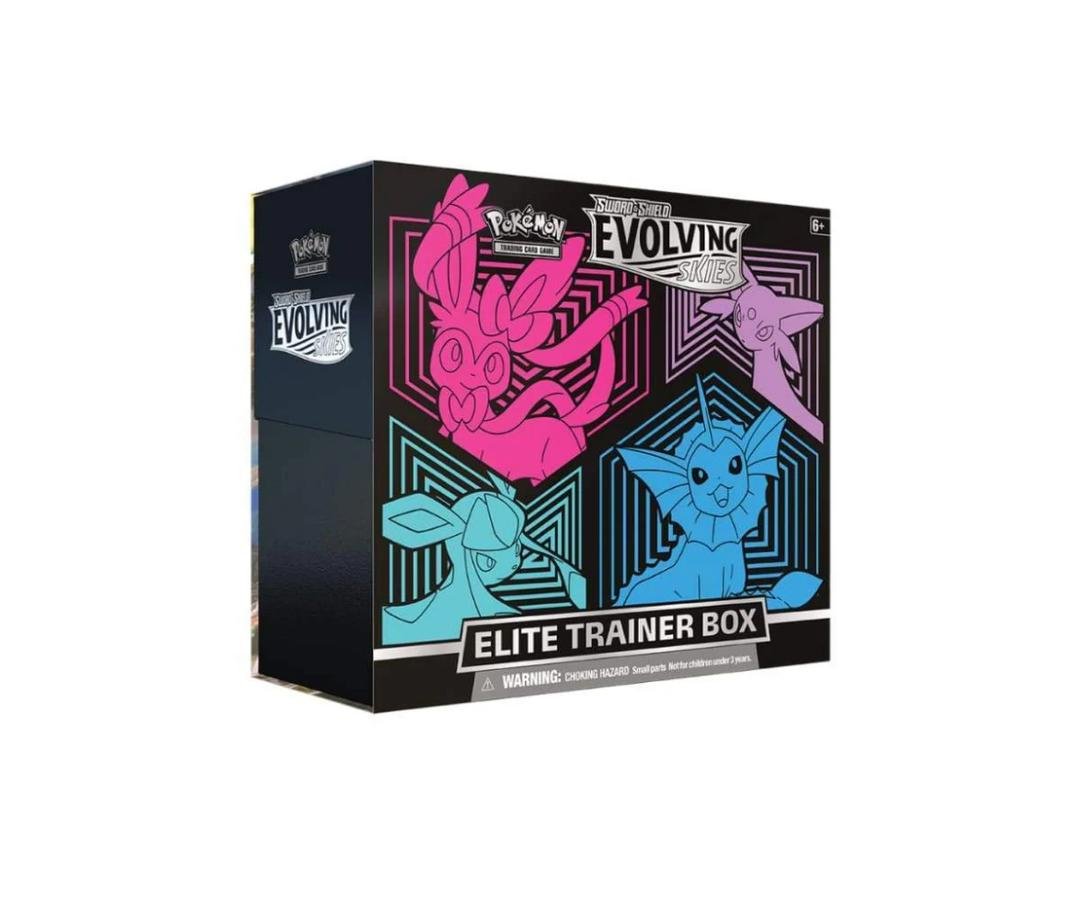 EVOLVING SKIES – TRAINER BOX – SYLVEON, VAPOREON, GLACEON AND ESPEON